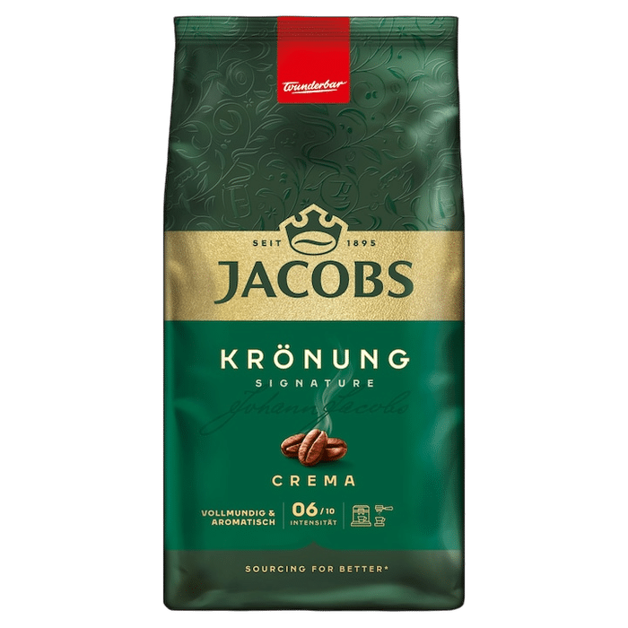 JACOBS Kronung Alintaroma Cafea Boabe 1 Kg beau la birou si acasa, la petrecere