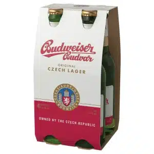 BUDWEISER Budvar Bere 4 x 0,33 L beau la petrecere, firme si acasa. pret