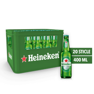 Heineken Silver, Bere cu alcool, Sticla, 20 X 0.4L, Naveta