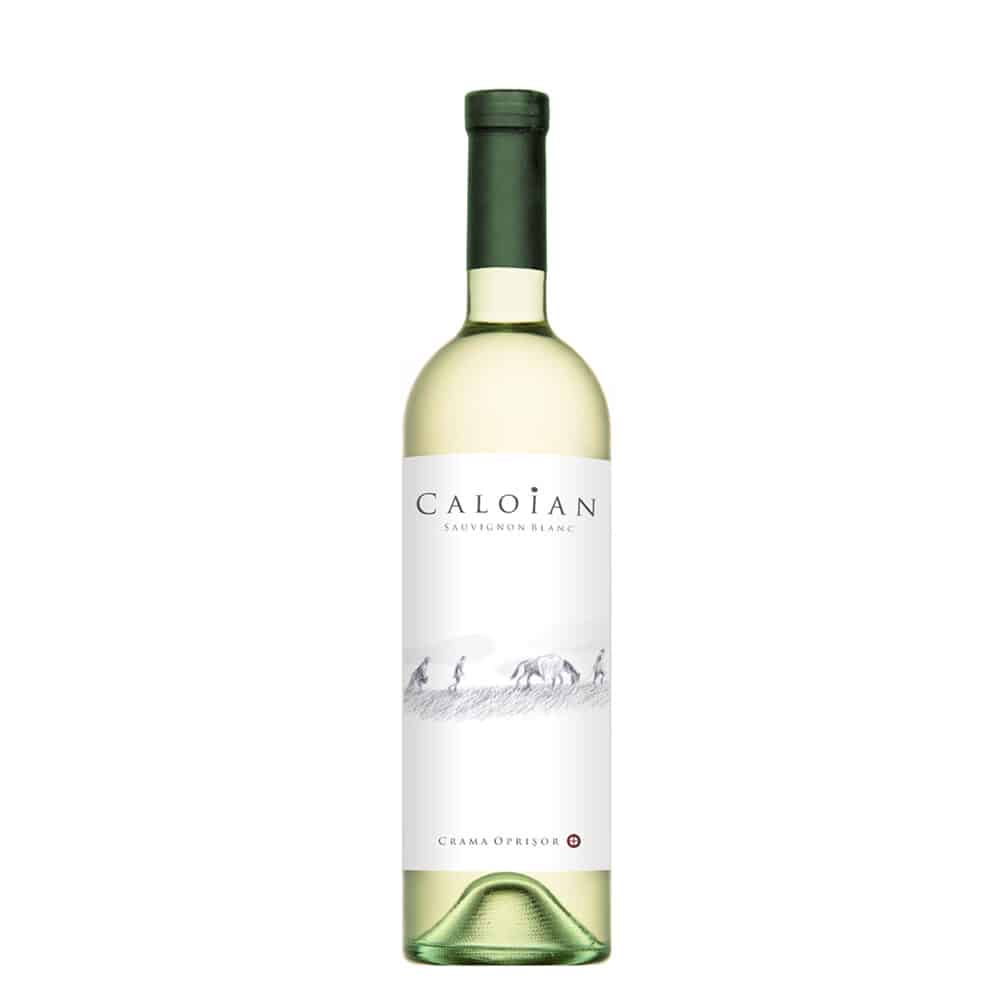 CRAMA OPRISOR CALOIAN Sauvignon Blanc Vin Alb 0,75 L cu livrare la usa ta acasa si firma.