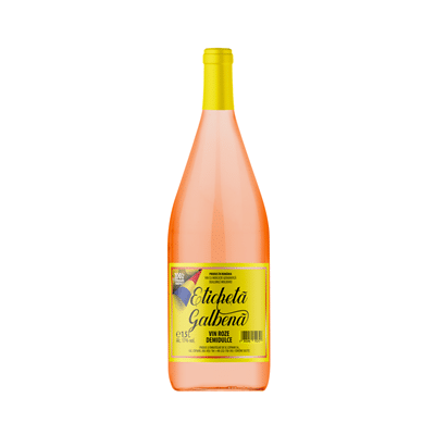 ETICHETA GALBENA Vin Rose Demidulce 1,5 L, livrare acasa sau firma.