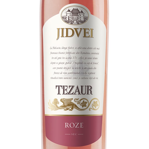 Jidvei Tezaur vin roze sec livrare rapida pret Beau.ro