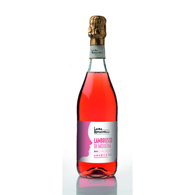 LAURA ROMAGNELLI Lambrusco Romagne Vin Spumant Rose 0,75 L - imagine 2