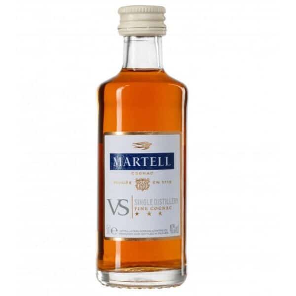 Martell Cognac VS 40% 0.05 L o miniatura cu livrare pensiune si hotel, zbor avion, cadou