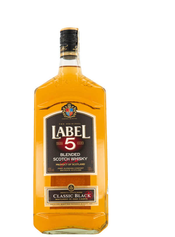 Label 5 BLENDED SCOTCH WHISKY 0.70 L cu livrare la firma si domiciliu pentru cadou pret