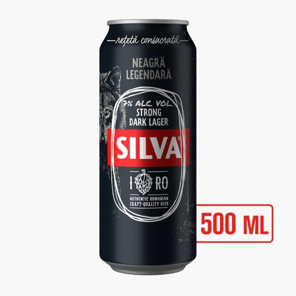 Silva Strong Dark Lager Bere cu alcool Doza 6 x 0,5 L - imagine 2