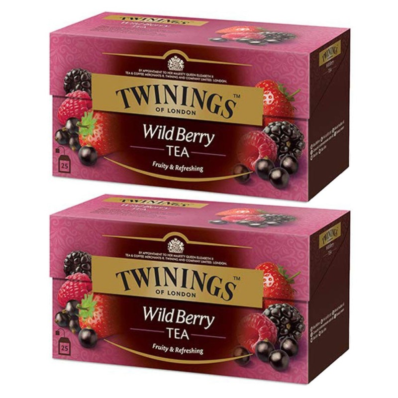 TWININGS - CEAI NEGRU CU AROMA FRUCTE DE PADURE 25*2G - imagine 2