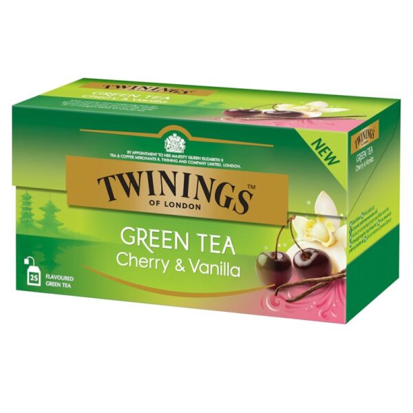 TWININGS - CEAI VERDE CU AROMA CIRESE SI VANILIE 25*1.7G