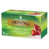 TWININGS - CEAI VERDE CU AROMA DE RODIE,ZMEURA SI CAPSUNI 25*1,5G