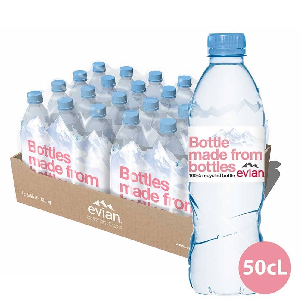 EVIAN - Apa Minerala Naturala Plata 24 x 0,5 L