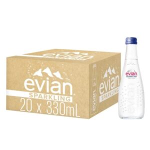 EVIAN Apa Minerala Naturala Plata Sticla 20 x 0,33 L