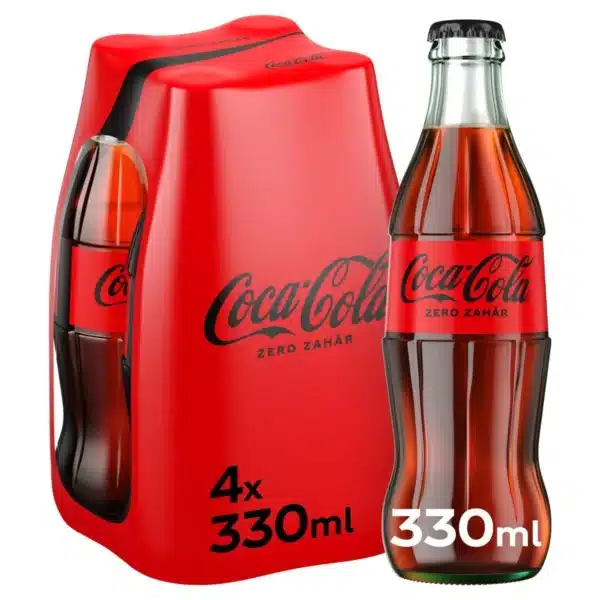 COCA-COLA ZERO ZAHAR Bautura Racoritoare 4 x 0,33 L - imagine 2