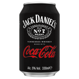 JACK DANIEL'S Whiskey & Coca-Cola 5% 0,33 L livreaza beau.ro catre firme, acasa si petreceri