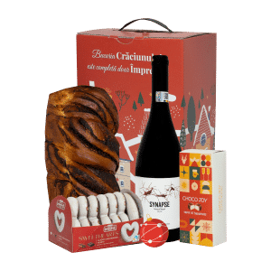 Pachet Cadou Gustul Craciunului comanda vin