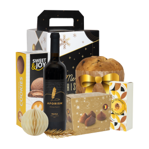 Cosuri Cadou: Cos Cadou Craciun Fin livrare la sediul firmei, comanda, pret