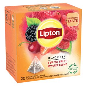 Lipton Ceai Negru cu Fructe de Padure plicuri 34 g beau la birou, conferinta, acasa, sedinta, cu livrare la usa